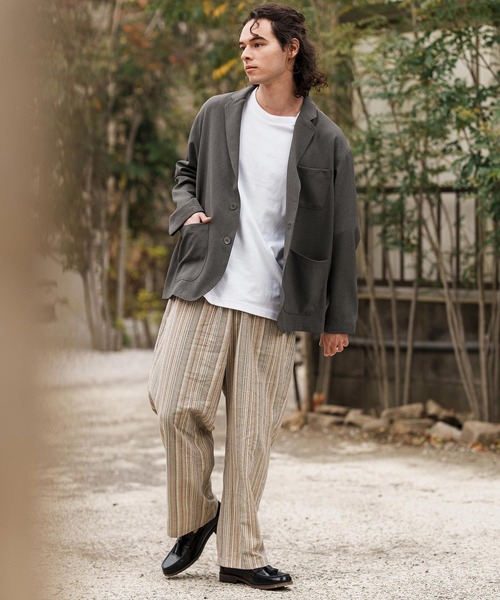 CAMBIO（カンビオ）の「mj10564-テックリネンテーラードジャケット（テーラードジャケット・メンズ・ブラック/ミックスグレー/グレイッシュベージュ・M/L）」の15枚目の写真