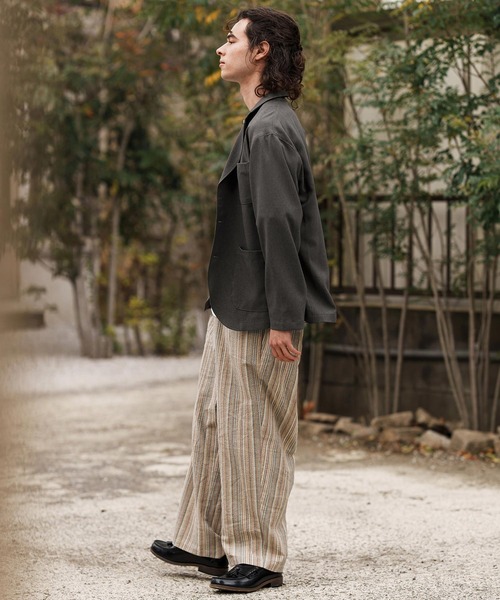 CAMBIO（カンビオ）の「mj10564-テックリネンテーラードジャケット（テーラードジャケット・メンズ・ブラック/ミックスグレー/グレイッシュベージュ・M/L）」の17枚目の写真