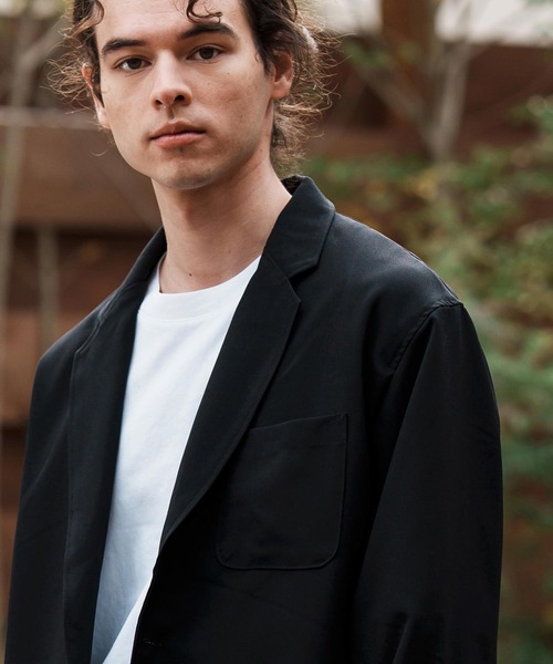 CAMBIO（カンビオ）の「mj10564-テックリネンテーラードジャケット（テーラードジャケット・メンズ・ブラック/ミックスグレー/グレイッシュベージュ・M/L）」の21枚目の写真