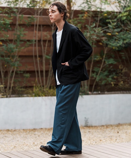 mj10564-テックリネンテーラードジャケット（テーラードジャケット