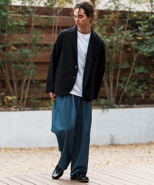 mj10564-テックリネンテーラードジャケット（テーラードジャケット