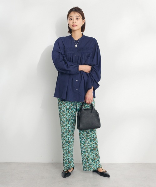 CRAFT STANDARD BOUTIQUE(クラフトスタンダードブティック)の「インド綿ピンタックブラウス(シャツ/ブラウス・レディース・オフホワイト/ネイビー/レッド・FREE)」の22枚目の写真
