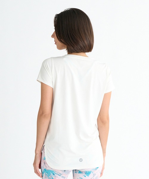 ROXY（ロキシー）の「ロキシー ROXY FROM THE INSIDE TEE（Tシャツ/カットソー・レディース・ホワイト/ブルー/ブラック・M/L）」の9枚目の写真