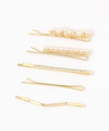 GLOBAL WORK | パールヘアピン5点セット/318841(ヘアピン)