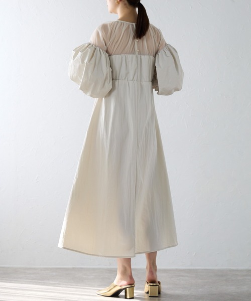 Plantation ドッキングカラー ワンピース ゆったり 日本製 Plantation プランテーション/WOMEN'S Tops/ワンピース| A-net