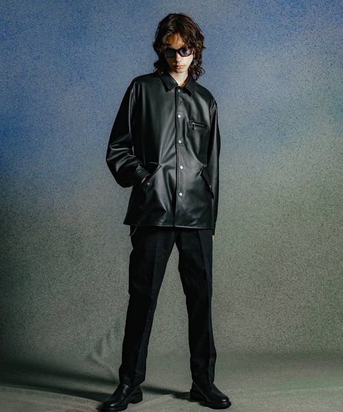 ジャケット・アウター CRIMIE 20AW LAMB LEATHER COVERALL ジャケット・アウター CRIMIE 20AW LAMB LEATHER COVERALL