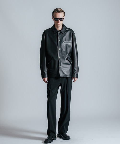 ジャケット・アウター CRIMIE 20AW LAMB LEATHER COVERALL CRIMIE（クライミー）の「LAMB LEATHER COVERALL JACKET