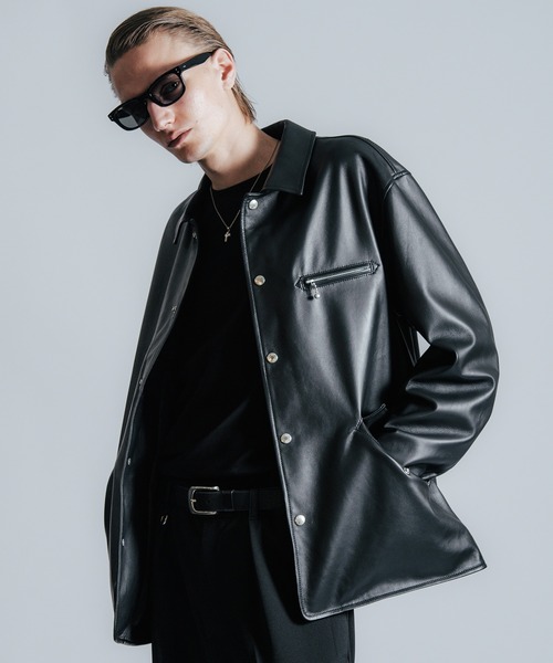 SPANISH LAMB LEATHER SPORTS JACKET（カバーオール）｜CRIMIE