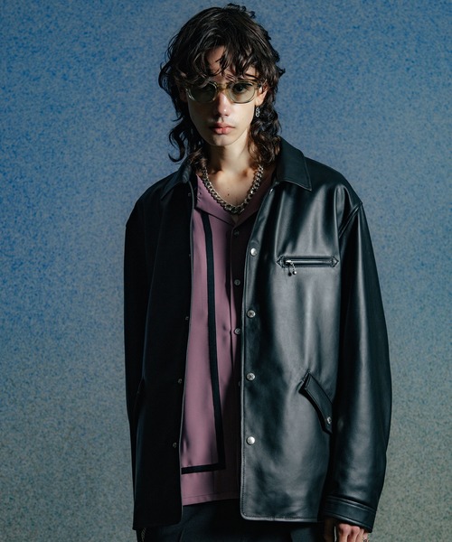 SPANISH LAMB LEATHER SPORTS JACKET（カバーオール）｜CRIMIE