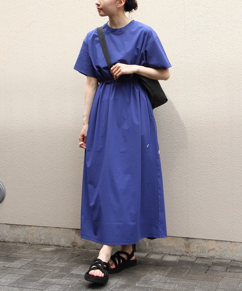 WILD THINGS(ワイルドシングス)の「WILD THINGS/ワイルドシングス ラックスワンピース LAX ONEPIECE(ワンピース・レディース・グリーン/ブルー/ブラック・M)」の3枚目の写真
