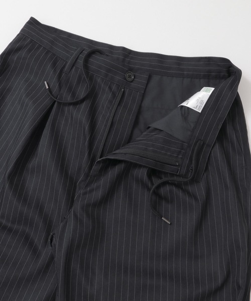 SENSE OF PLACE by URBAN RESEARCH(センスオブプレイスバイアーバンリサーチ)の「ピンストライプタックワイドスラックス(その他パンツ・メンズ・ネイビー/ブラック・LARGE/MEDIUM)」の16枚目の写真