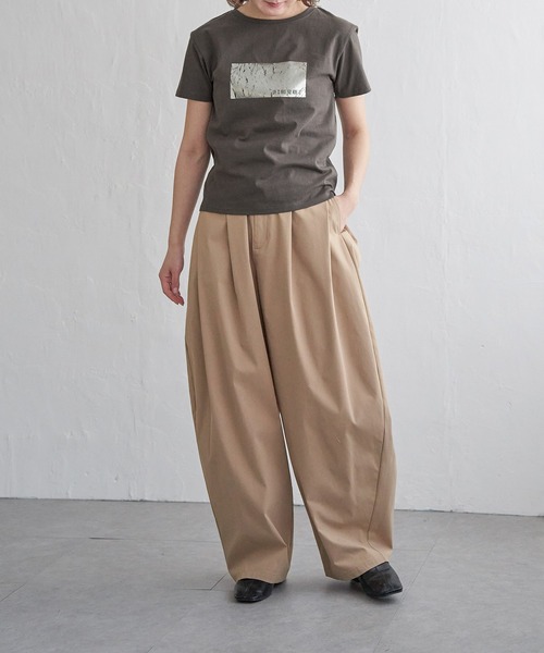notch.（ノッチ）の「箔プリントアソートコンパクトTシャツ（Tシャツ/カットソー・レディース・オフホワイト/シルバー/ホワイト/チャコール/ダークグレー/その他2・M）」の17枚目の写真