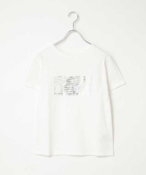 notch.(ノッチ)の「箔プリントアソートTシャツ(Tシャツ/カットソー・レディース・オフホワイト/シルバー/ホワイト/チャコール/ダークグレー/その他2・M)」の9枚目の写真
