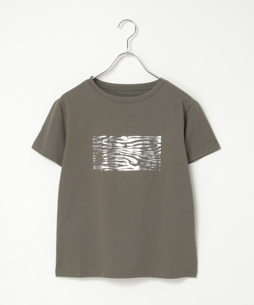 notch.(ノッチ)の「箔プリントアソートTシャツ(Tシャツ/カットソー・レディース・オフホワイト/シルバー/ホワイト/チャコール/ダークグレー/その他2・M)」の7枚目の写真