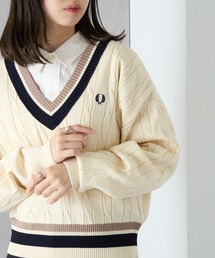 FRED PERRY | 【FRED PERRY】BOLD TIPPED CABLE KNIT JUMPER K1102(ニット/セーター)