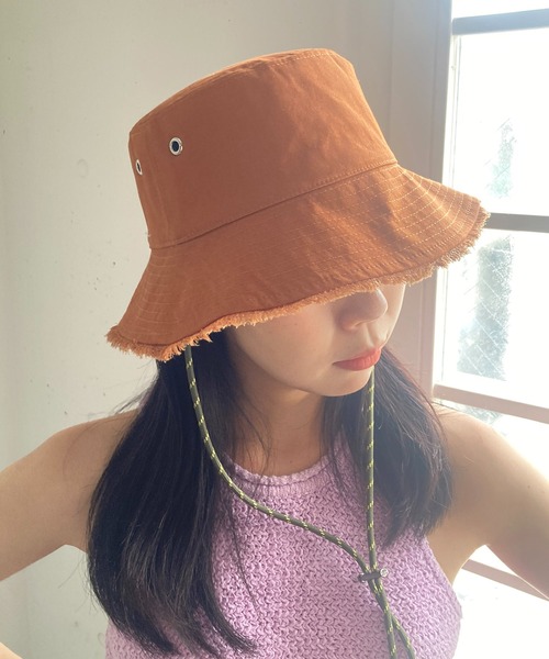 Casselini（キャセリーニ）の「Casselini(キャセリーニ)リバーシブルバケハ（キャップ・レディース・ブラック/アイボリー/ブラウン・FREE）」の13枚目の写真