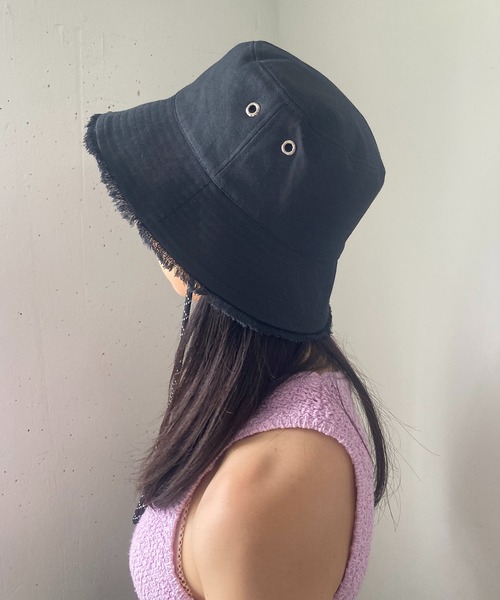 Casselini（キャセリーニ）の「Casselini(キャセリーニ)リバーシブルバケハ（キャップ・レディース・ブラック/アイボリー/ブラウン・FREE）」の17枚目の写真