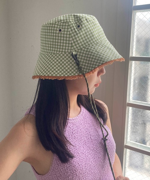 Casselini（キャセリーニ）の「Casselini(キャセリーニ)リバーシブルバケハ（キャップ・レディース・ブラック/アイボリー/ブラウン・FREE）」の18枚目の写真