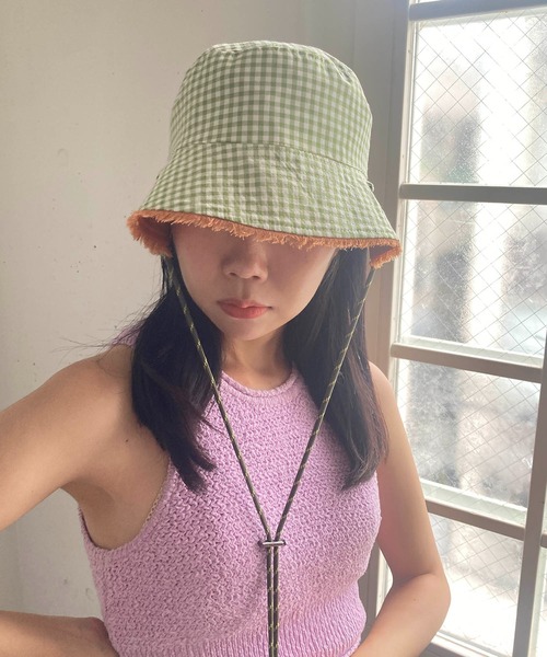 Casselini（キャセリーニ）の「Casselini(キャセリーニ)リバーシブルバケハ（キャップ・レディース・ブラック/アイボリー/ブラウン・FREE）」の19枚目の写真