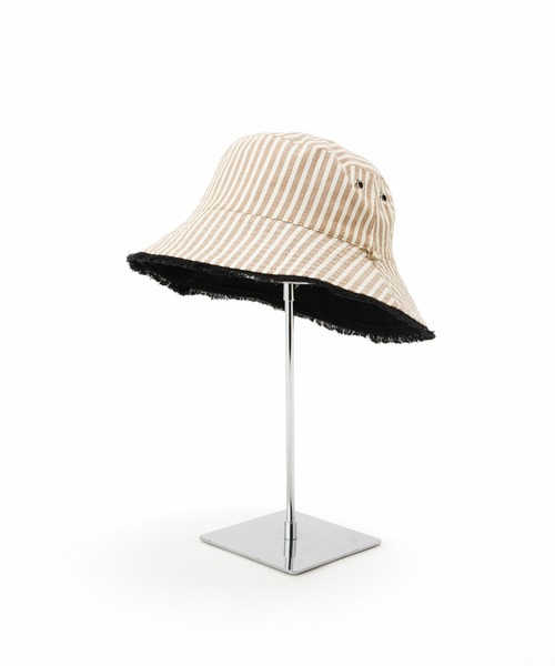 Casselini（キャセリーニ）の「Casselini(キャセリーニ)リバーシブルバケハ（キャップ・レディース・ブラック/アイボリー/ブラウン・FREE）」の21枚目の写真