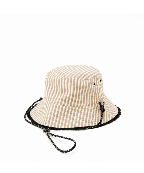 Casselini（キャセリーニ）の「Casselini(キャセリーニ)リバーシブルバケハ（キャップ・レディース・ブラック/アイボリー/ブラウン・FREE）」の9枚目の写真