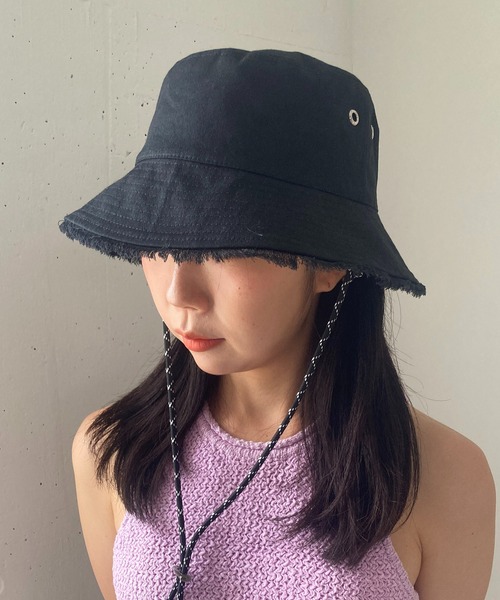 Casselini（キャセリーニ）の「Casselini(キャセリーニ)リバーシブルバケハ（キャップ・レディース・ブラック/アイボリー/ブラウン・FREE）」の16枚目の写真