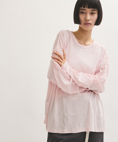 Miller for ADAM ET ROPE' 】別注L/S SHEER TEE(2PACK)（Tシャツ
