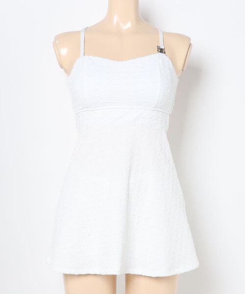 ジャガード素材バックリボンAラインセパビキニ【GYDA（ジェイダ）】