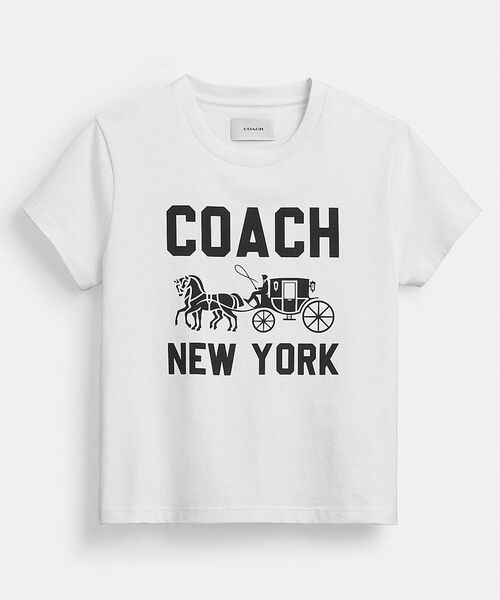 COACH☆ホース アンド キャリッジ Tシャツ・オーガニック 公式】COACH – コーチ | エバーグリーン ホース アンド