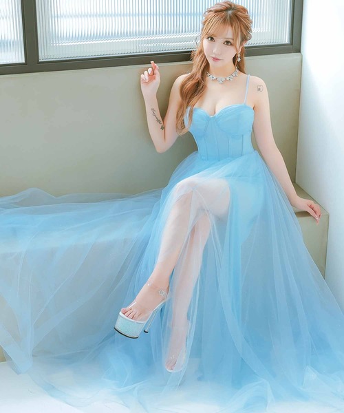 tika ロングドレス パーティードレス グレー キャバドレス tika ロングドレス パーティードレス グレー キャバドレス