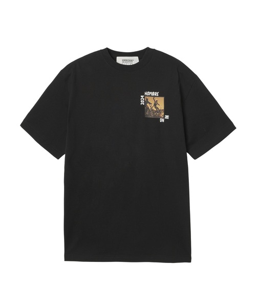 Hombre Nino（オンブレニーニョ）の「Hombre Nino S/S PRINT TEE/BIKE HN0241-CT0017（Tシャツ/カットソー・メンズ・ブラック/ホワイト・L/M）」の6枚目の写真