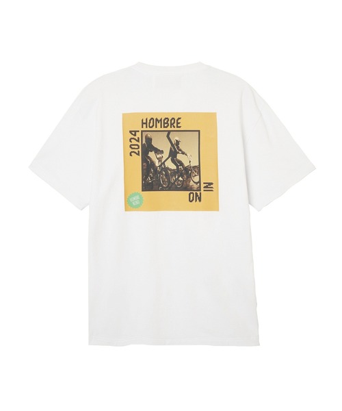 Hombre Nino（オンブレニーニョ）の「Hombre Nino S/S PRINT TEE/BIKE HN0241-CT0017（Tシャツ/カットソー・メンズ・ブラック/ホワイト・L/M）」の8枚目の写真