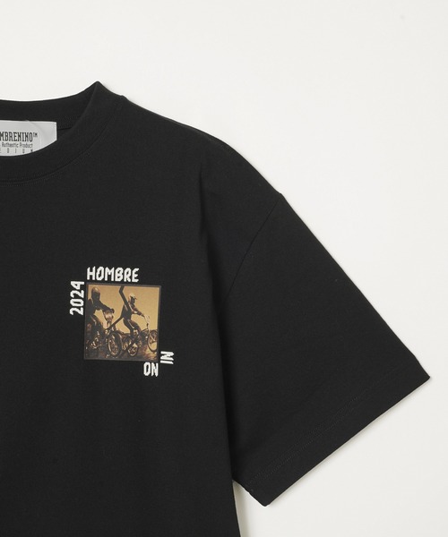 Hombre Nino（オンブレニーニョ）の「Hombre Nino S/S PRINT TEE/BIKE HN0241-CT0017（Tシャツ/カットソー・メンズ・ブラック/ホワイト・L/M）」の10枚目の写真
