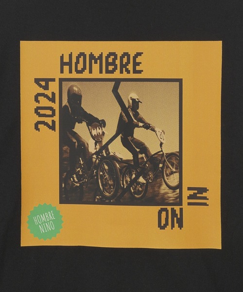Hombre Nino（オンブレニーニョ）の「Hombre Nino S/S PRINT TEE/BIKE HN0241-CT0017（Tシャツ/カットソー・メンズ・ブラック/ホワイト・L/M）」の13枚目の写真