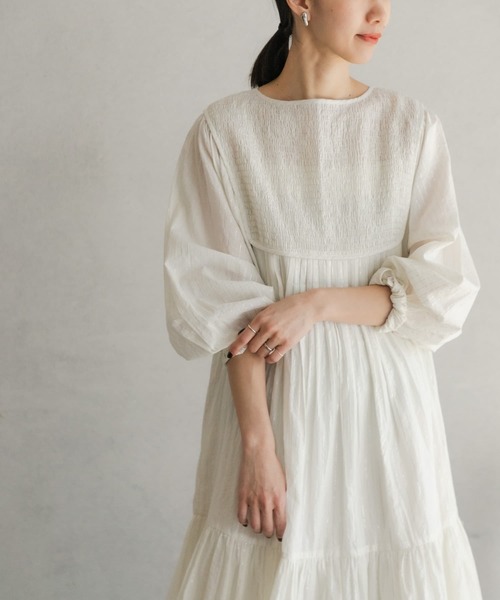 URBAN RESEARCH DOORS(アーバンリサーチドアーズ)の「ラメストライプワンピース(ワンピース・レディース・ネイビー/ナチュラル・MEDIUM)」の18枚目の写真