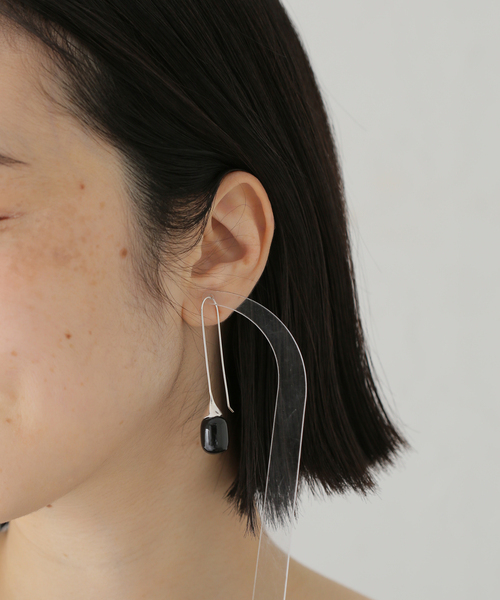 セール】Mounir LONG DROP EARRINGS：ピアス（ピアス（両耳用