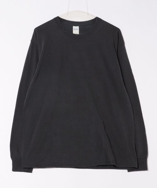 &soiree(アンドソワレ)の「【Spiritoso】洗い加工ヴィンテージ風ロンT(Tシャツ/カットソー・レディース・チャコール/オフホワイト・LARGE)」の2枚目の写真