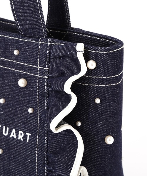 JILL by JILL STUART（ジルバイジルスチュアート）の「◇パールフリルトートバッグ（トートバッグ・レディース・ブルー/インディゴブルー・FREE）」の21枚目の写真