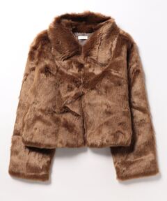 ブランド古着】レオパードフェイクファーコート ジャケット（その他