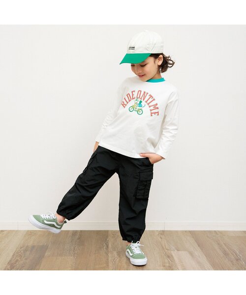 BREEZE（ブリーズ）の「刺繍ロゴキャップ（キャップ・キッズ・オフホワイト/ブルー/イエロー/オレンジ/ピンク・58/50/54）」の6枚目の写真