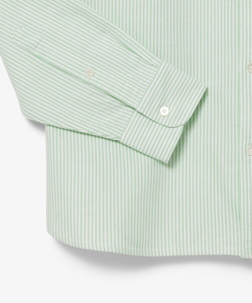 LACOSTE（ラコステ）の「オックスフォード レギュラーカラーストライプ長袖シャツ（シャツ/ブラウス・メンズ・ホワイト/ライトブルー・38/41/40/39）」の9枚目の写真