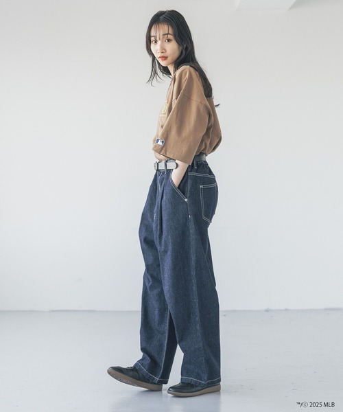 LOWRYS FARM（ローリーズファーム）の「ＭＬＢシシュウロゴＴＳＳ　 324945（Tシャツ/カットソー・メンズ・ホワイト/ブラウン/グレー/ブラック/チャコールグレー/エンジ・MEDIUM/LARGE）」の18枚目の写真