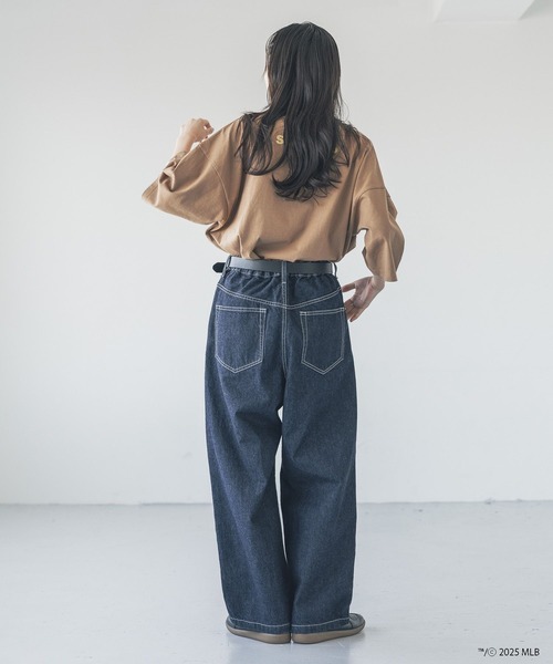 LOWRYS FARM（ローリーズファーム）の「ＭＬＢシシュウロゴＴＳＳ　 324945（Tシャツ/カットソー・メンズ・ホワイト/ブラウン/グレー/ブラック/チャコールグレー/エンジ・MEDIUM/LARGE）」の19枚目の写真