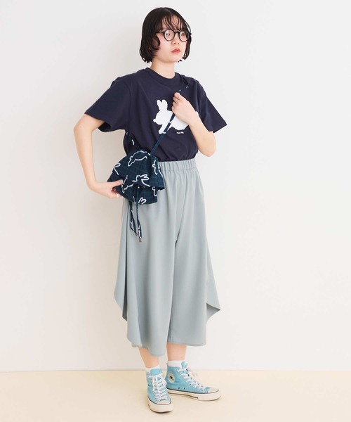 I am I in fact...（アイアムアイインファクト）の「run rabbit ギャザーバッグ（ショルダーバッグ・レディース・グリーン/レッド・FREE）」の11枚目の写真