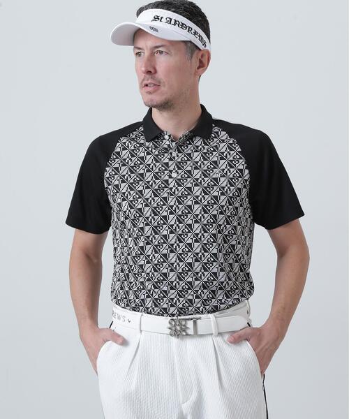 St ANDREWS(セントアンドリュース)の「【St ANDREWS】STAチェッカー柄ジャガード半袖ポロシャツ (MENS)(ポロシャツ・メンズ・ホワイト/ブラック・M/L)」の18枚目の写真
