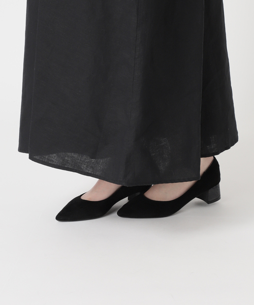 JOURNAL STANDARD relume（ジャーナルスタンダード　レリューム）の「リネンコットンラグランギャザーワンピース（ワンピース・レディース・ベージュ/ブラック・FREE）」の9枚目の写真