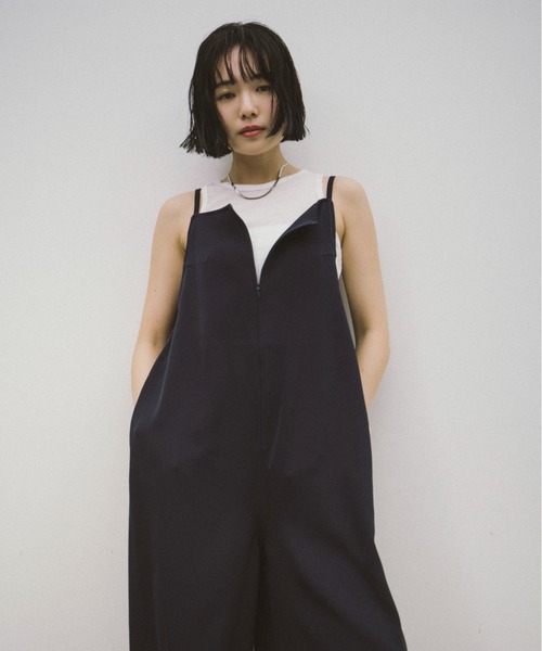 セール】【Mikako collaboration】キャミワイドオールインワン