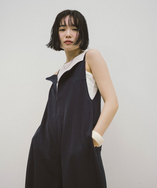 HANNE（アン）の「【Mikako collaboration】キャミワイドオールインワン（つなぎ/オールインワン・レディース・ネイビー/アイボリー/ブラック・S/M）」の10枚目の写真