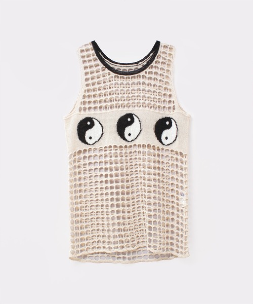 RNA（アールエヌエー）の「K2718 ＹＩＮ　ＹＡＮＧメッシュタンク（タンクトップ・レディース・ブルー/ベージュ/ブラック・MEDIUM）」の6枚目の写真