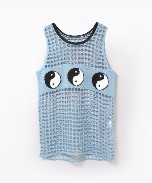 RNA（アールエヌエー）の「K2718 ＹＩＮ　ＹＡＮＧメッシュタンク（タンクトップ・レディース・ブルー/ベージュ/ブラック・MEDIUM）」の9枚目の写真